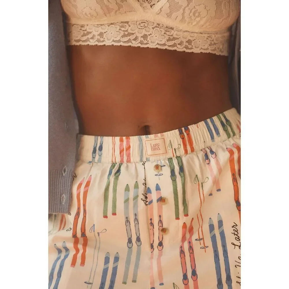 The Wren Boxer Shorts Emily Taylor Ski Print XL